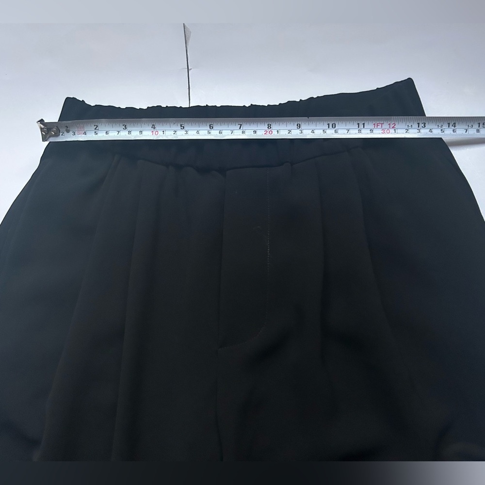 Nili Lotan Cropped Slouchy Acetate Blend Pant Black Trousers Womens Size xs - Picture 7 of 10